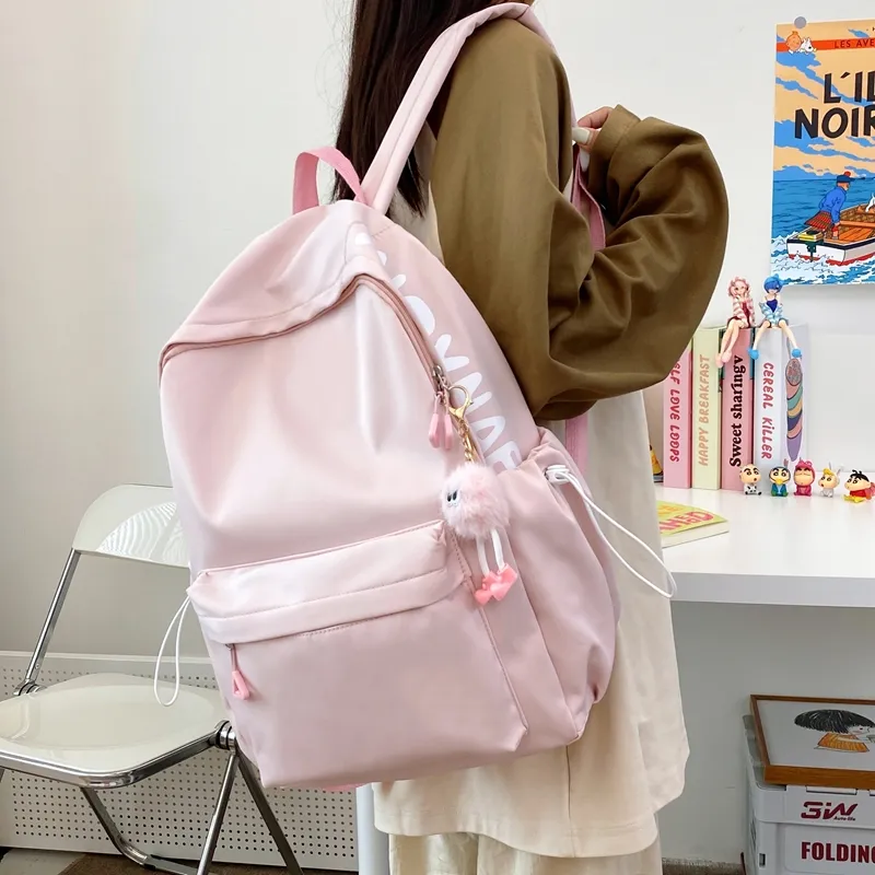 Single Warehouse Nylon Backpack Travel Bag Unisex Multicolor-31