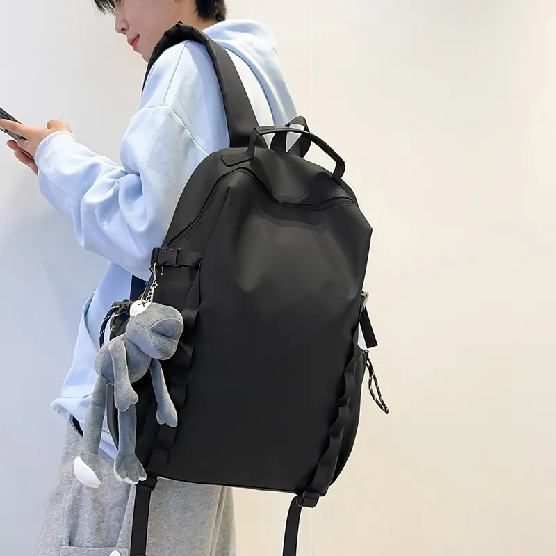 Single Warehouse Membrana Dermalis Backpack Unisex Gray/Green/Khaki/Black-15