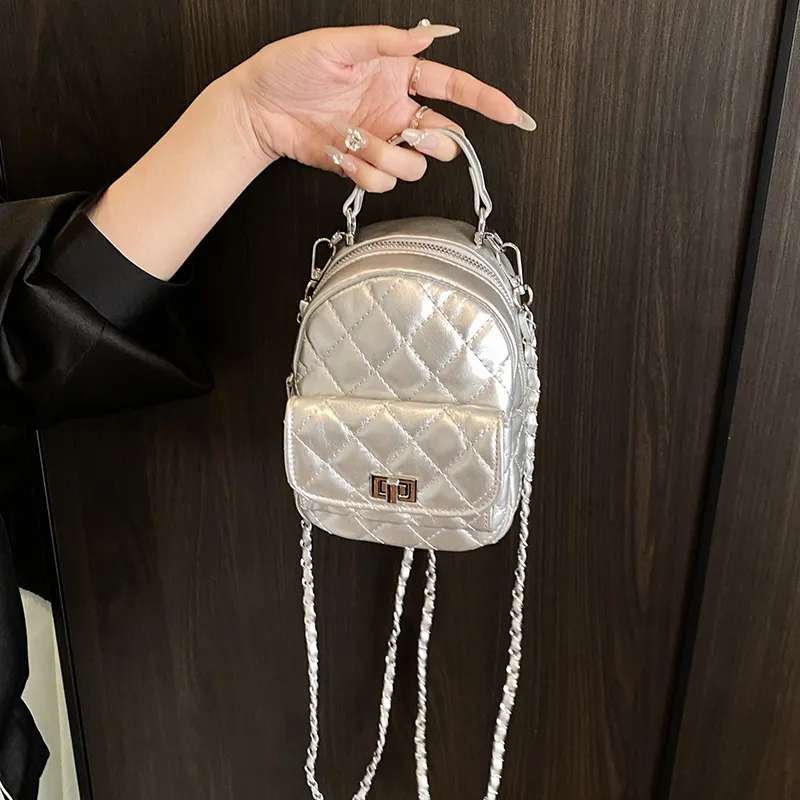 Single Warehouse PU Backpack Women's Multicolor-9
