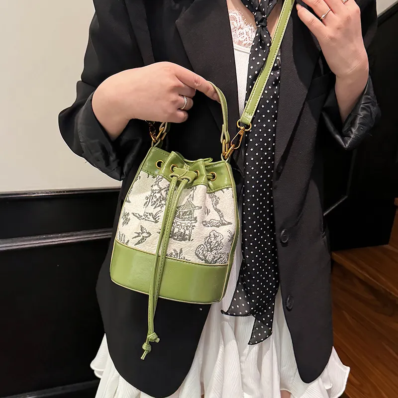 Single Warehouse PU Bucket Bag Handbag Women's Multicolor-15