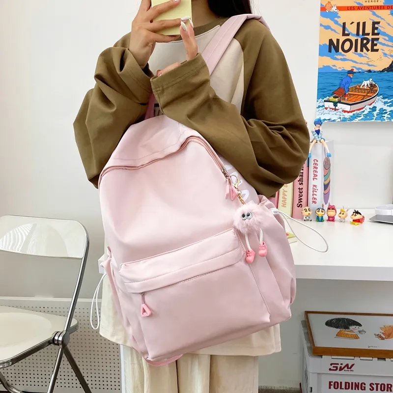 Single Warehouse Nylon Backpack Travel Bag Unisex Multicolor-30
