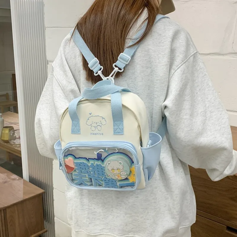 Single Warehouse Twill Backpack Handbag Regular Unisex Multicolor-1