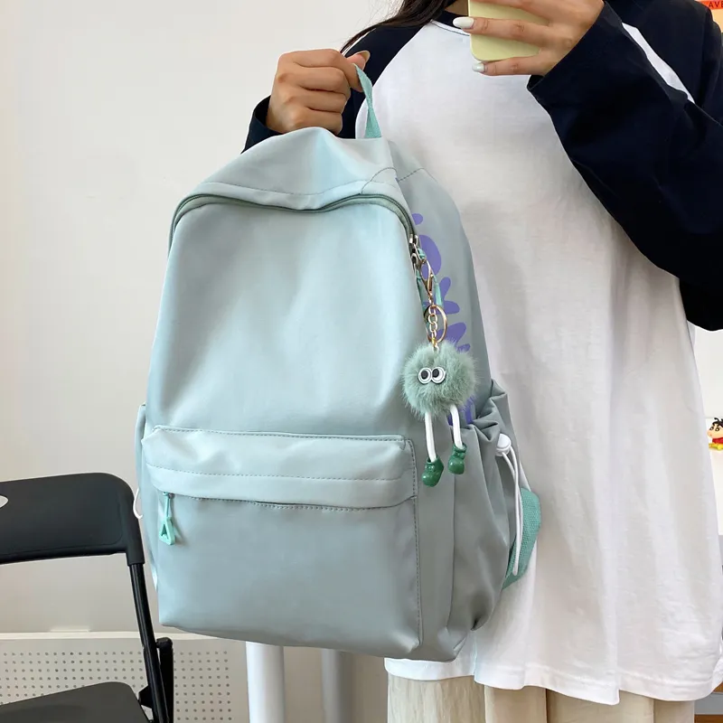 Single Warehouse Nylon Backpack Travel Bag Unisex Multicolor-26