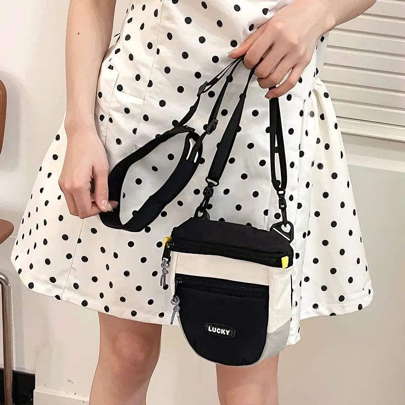 Single Warehouse Nylon Crossbody Bag, Shoulder Bag Regular Women's White/Yellow/Green/Brown-18