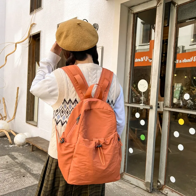 Single Warehouse Nylon Backpack Regular Unisex Multicolor-4