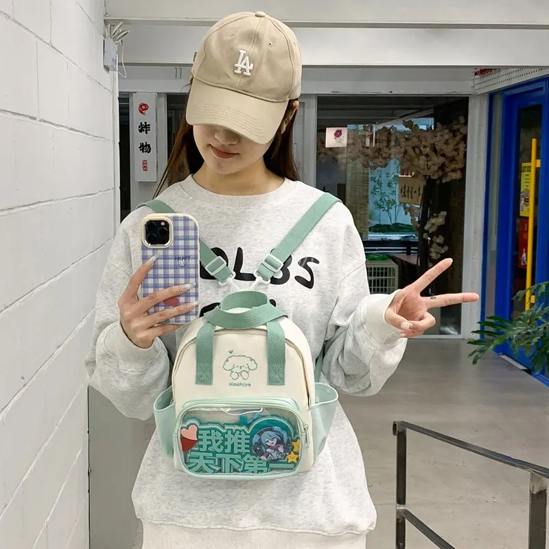 Single Warehouse Twill Backpack Handbag Regular Unisex Multicolor-20