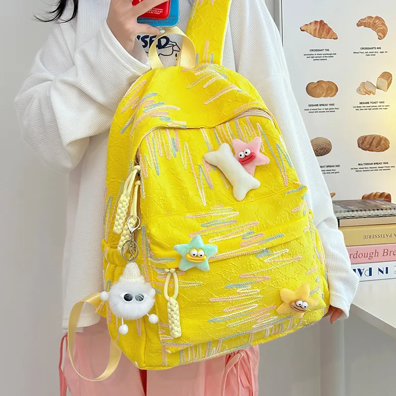 Single Warehouse Nylon Backpack Regular Women's Multicolor-20