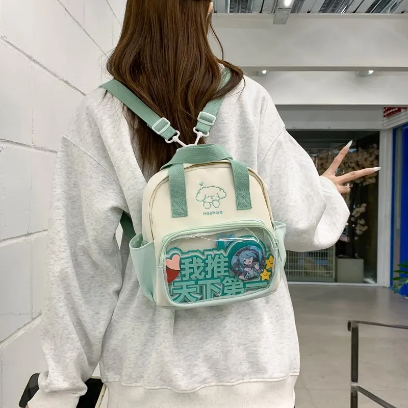Single Warehouse Twill Backpack Handbag Regular Unisex Multicolor-17