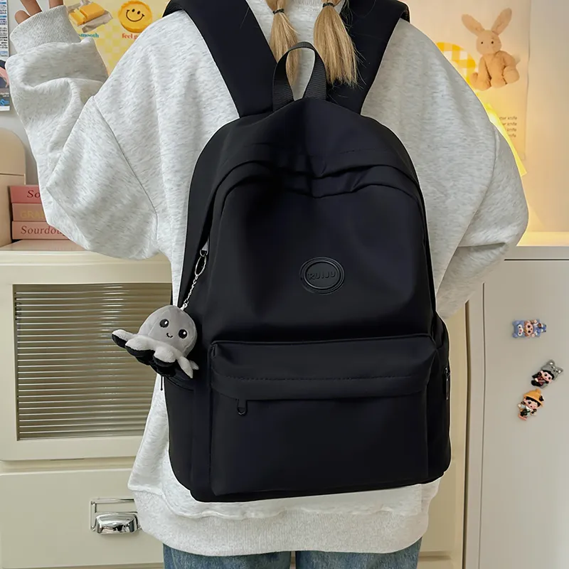 Single Warehouse Nylon Backpack Unisex White/Green/Brown/Black-20