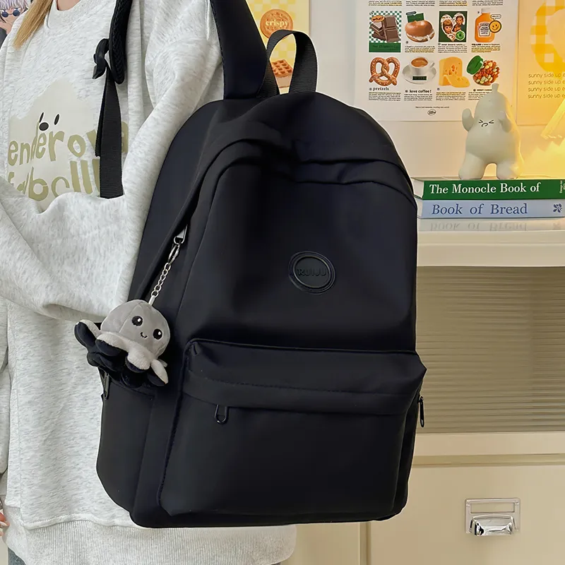 Single Warehouse Nylon Backpack Unisex White/Green/Brown/Black-22