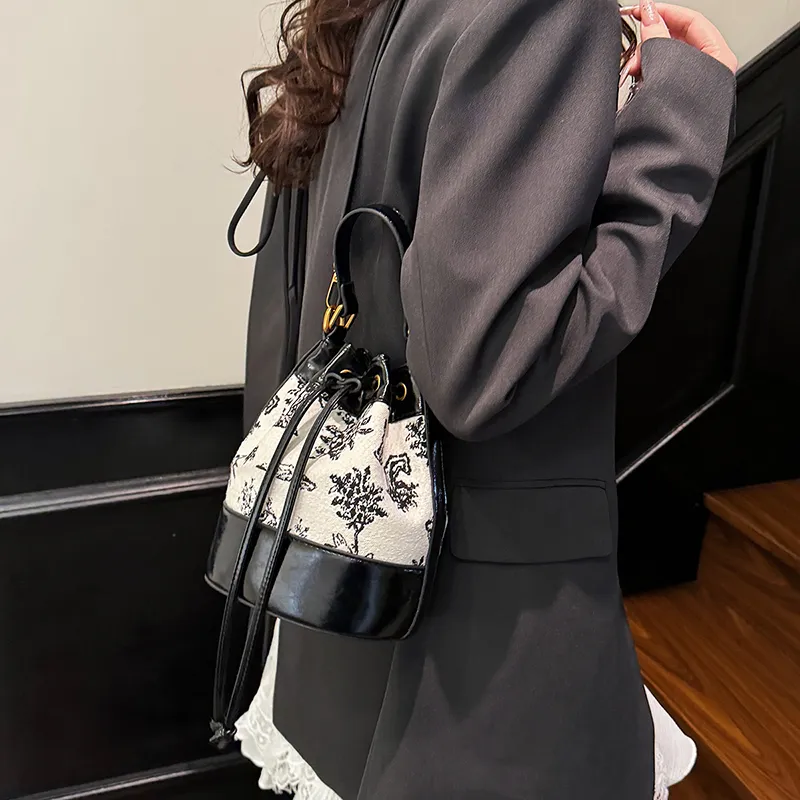 Single Warehouse PU Bucket Bag Handbag Women's Multicolor-19