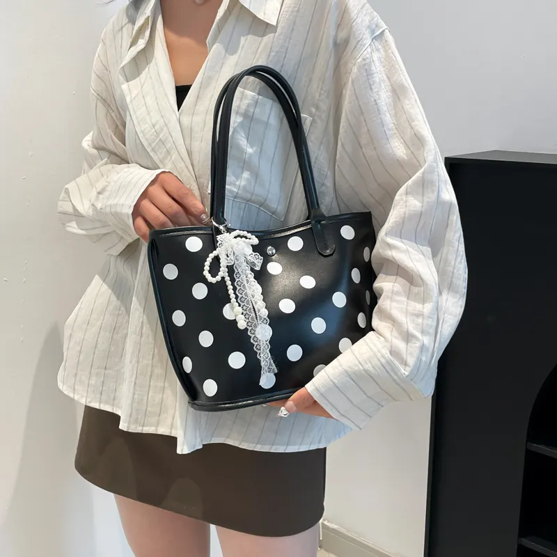 Single Warehouse PU Handbag, Shoulder Bag Regular Women's White/Black/Red-13