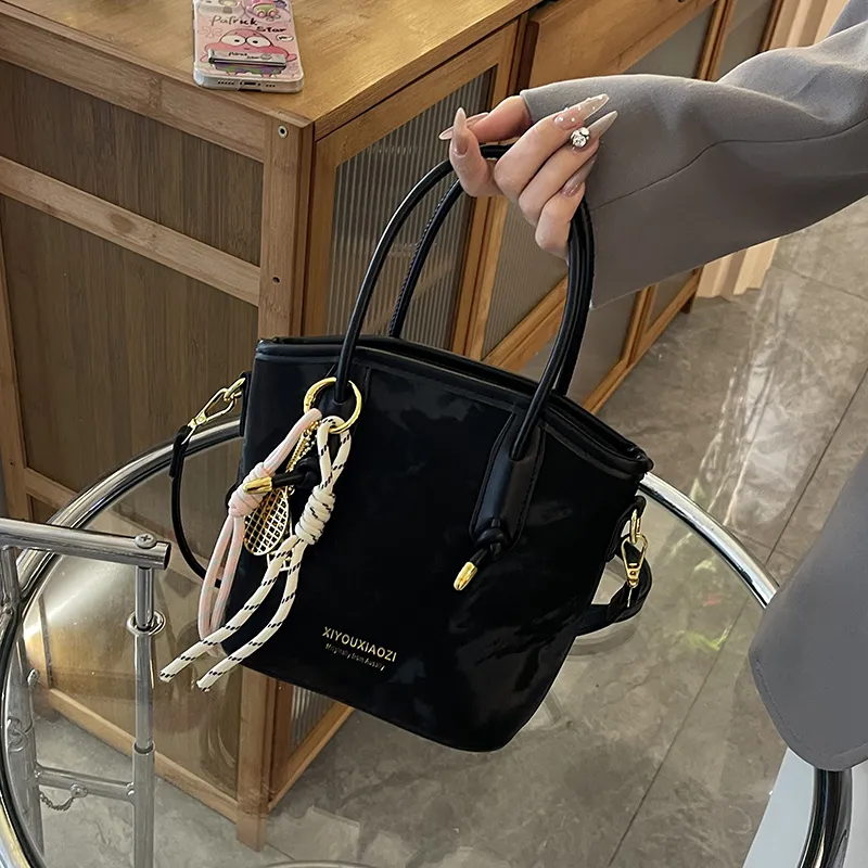 Single Warehouse PU Shoulder Bag Regular Women's Ecru/Silver/Green/Pink/Black-27
