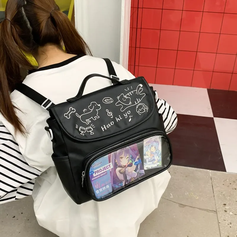 Single Warehouse PU Backpack Ita Bags Regular Unisex-15