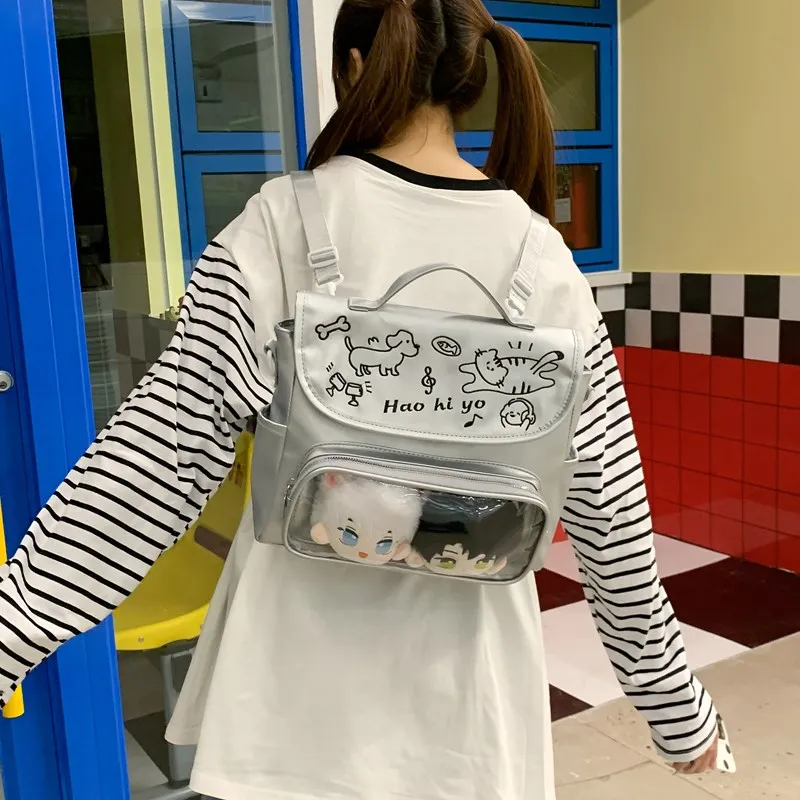 Single Warehouse PU Backpack Ita Bags Regular Unisex-7