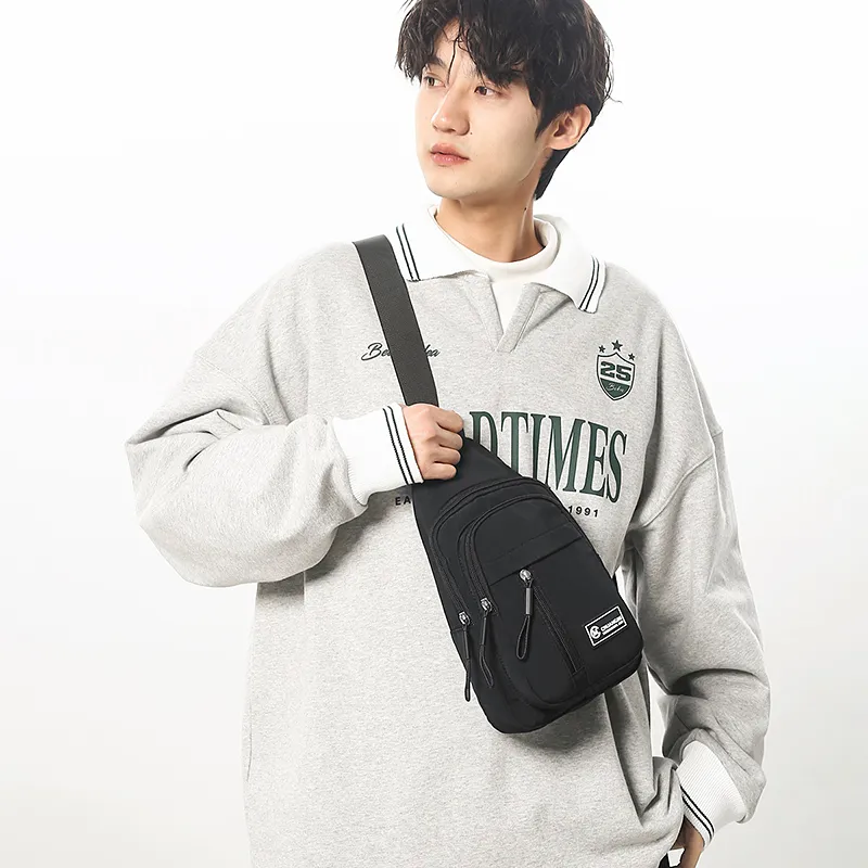 Single Warehouse Nylon Sling Bag Regular Unisex Ecru/Black/Khaki/Green-11