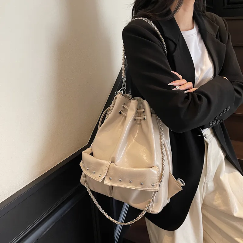 Single Warehouse PU Shoulder Bag Regular Women's Multicolor-13