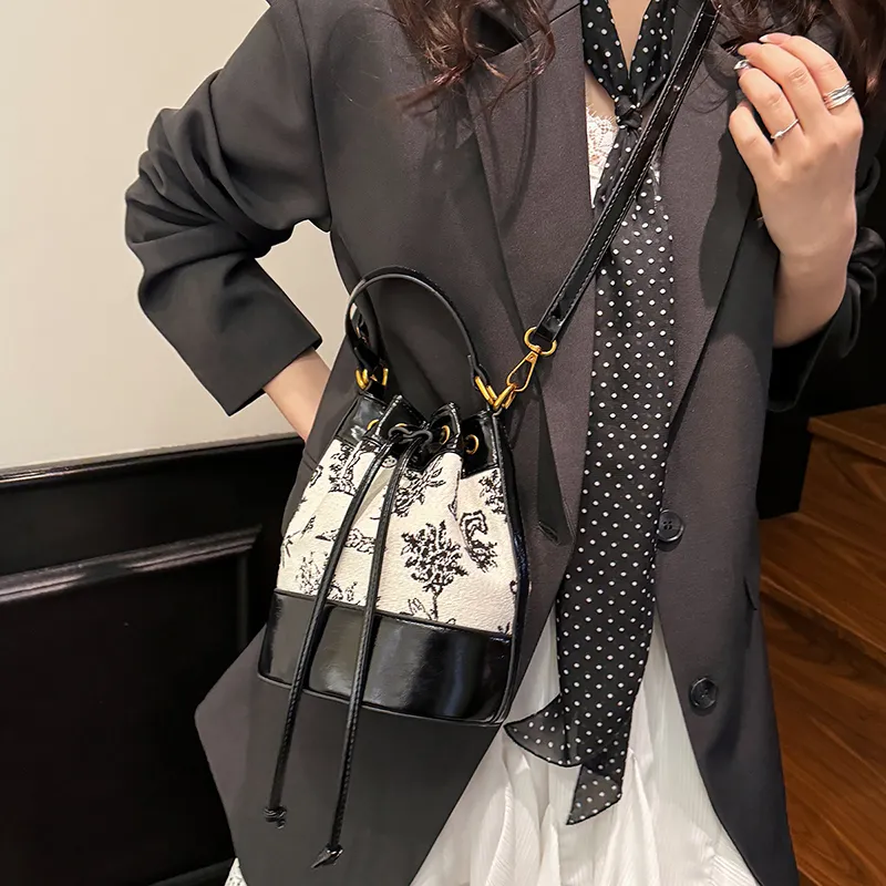 Single Warehouse PU Bucket Bag Handbag Women's Multicolor-22