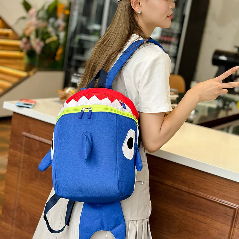Single Warehouse Nylon Fabric Backpack Regular Unisex Multicolor-19