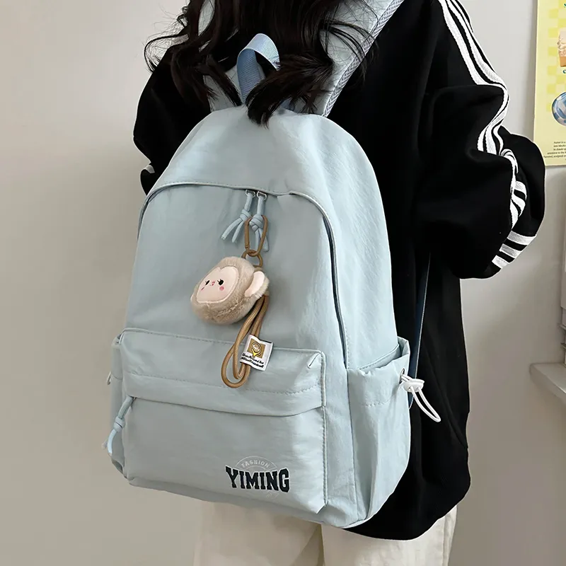 Single Warehouse Nylon Backpack Regular Unisex Multicolor-4