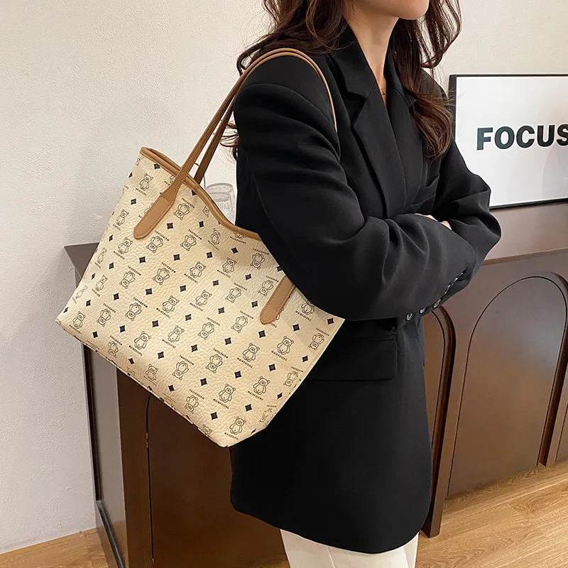 Single Warehouse PU Shoulder Bag Regular Women's White/Brown/Black-4