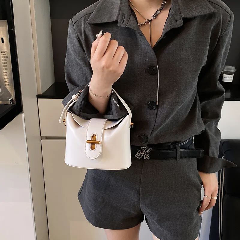 Single Warehouse PU Shoulder Bag, Handbag Regular Women's White/Silver/Brown/Black-5