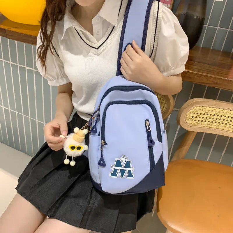 Single Warehouse Nylon Sling Bag Regular Unisex Multicolor-20