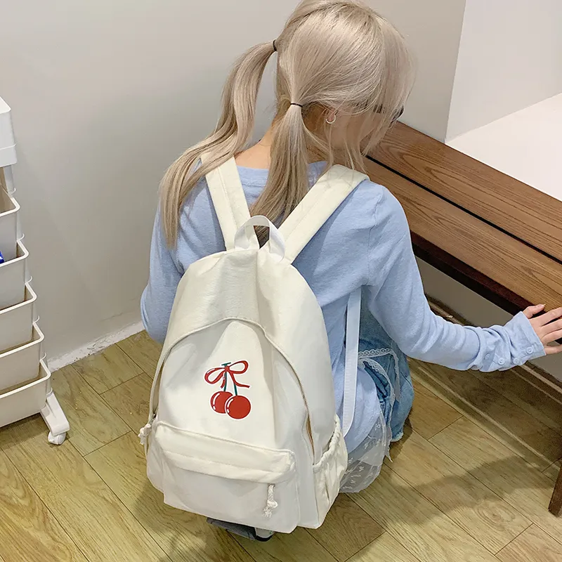 Single Warehouse Fabric Backpack Regular Women's White/Black/Red/Yellow/Blue-4