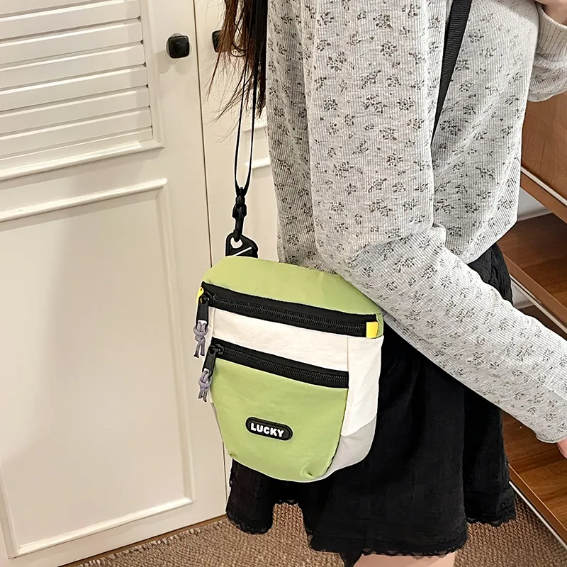 Single Warehouse Nylon Crossbody Bag, Shoulder Bag Regular Women's White/Yellow/Green/Brown-10