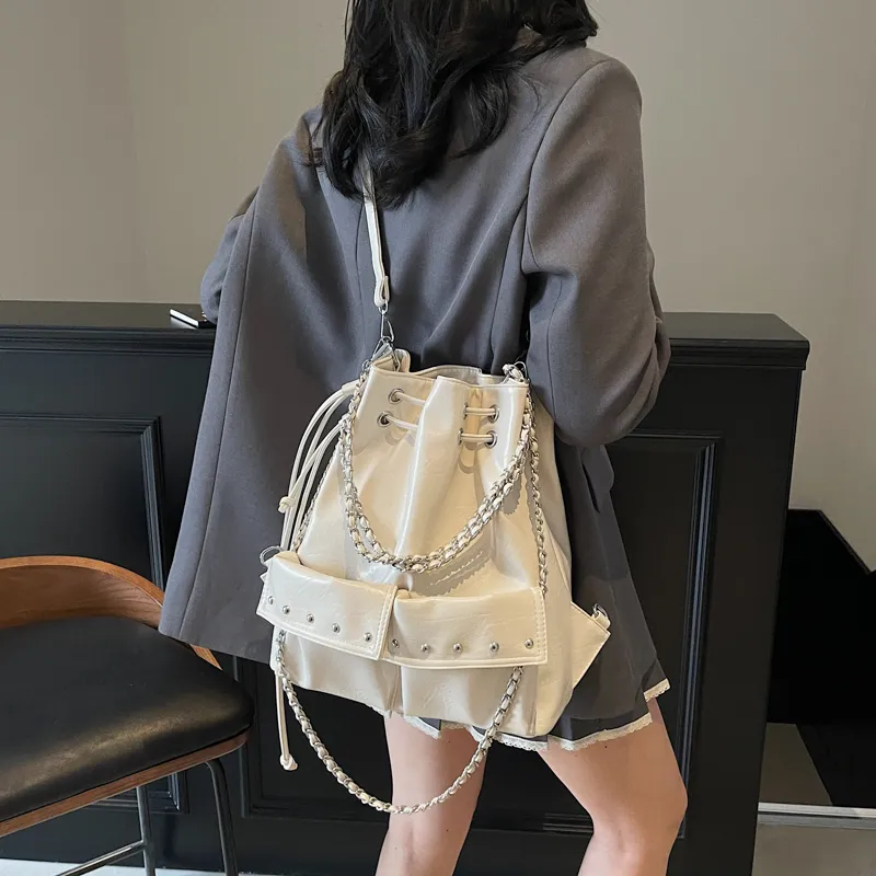 Single Warehouse PU Shoulder Bag Regular Women's Multicolor-5