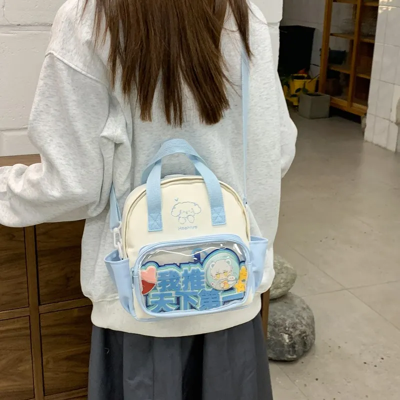 Single Warehouse Twill Backpack Handbag Regular Unisex Multicolor-6