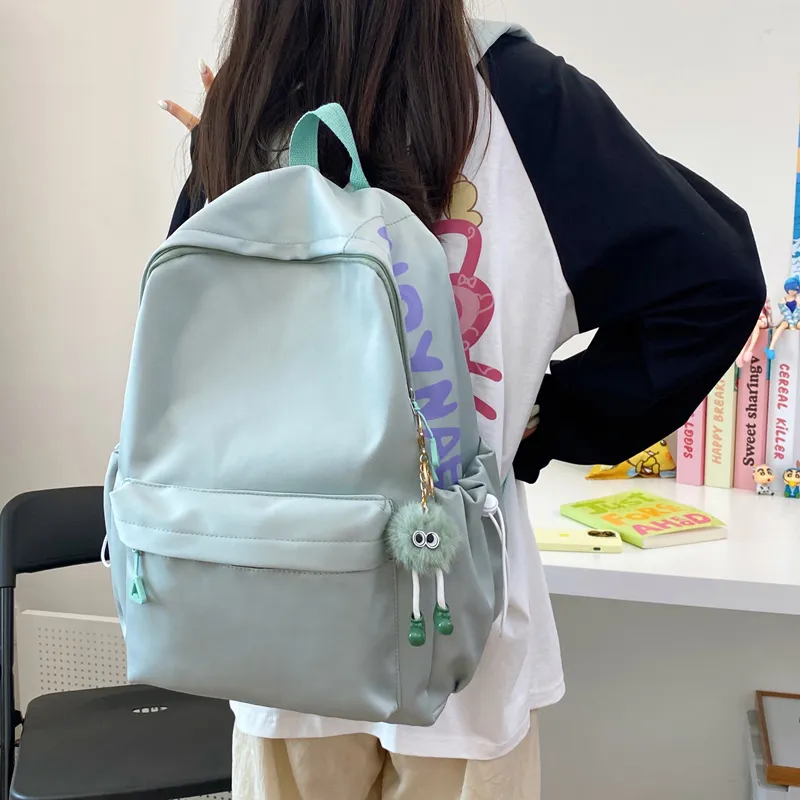 Single Warehouse Nylon Backpack Travel Bag Unisex Multicolor-25