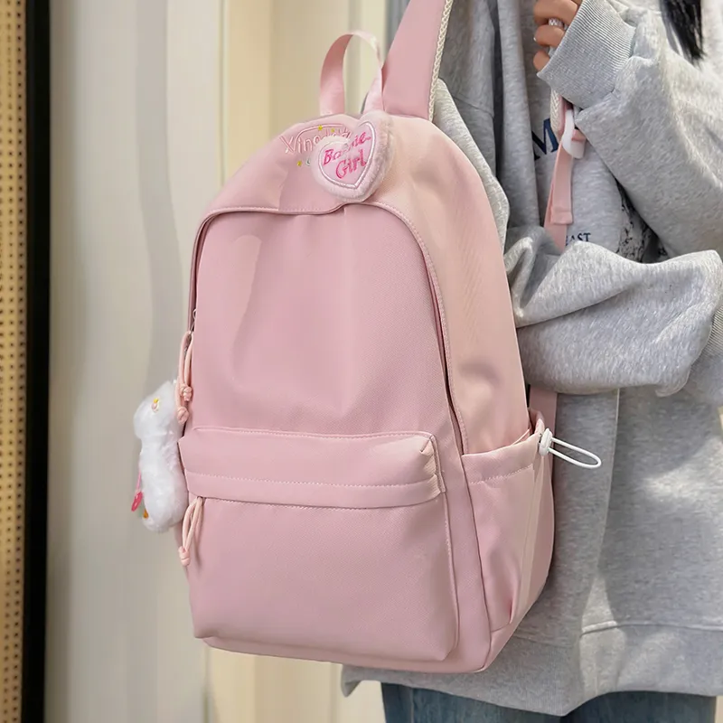 Single Warehouse Nylon Backpack Women's White/Pink/Yellow/Green/Purple/Black-10