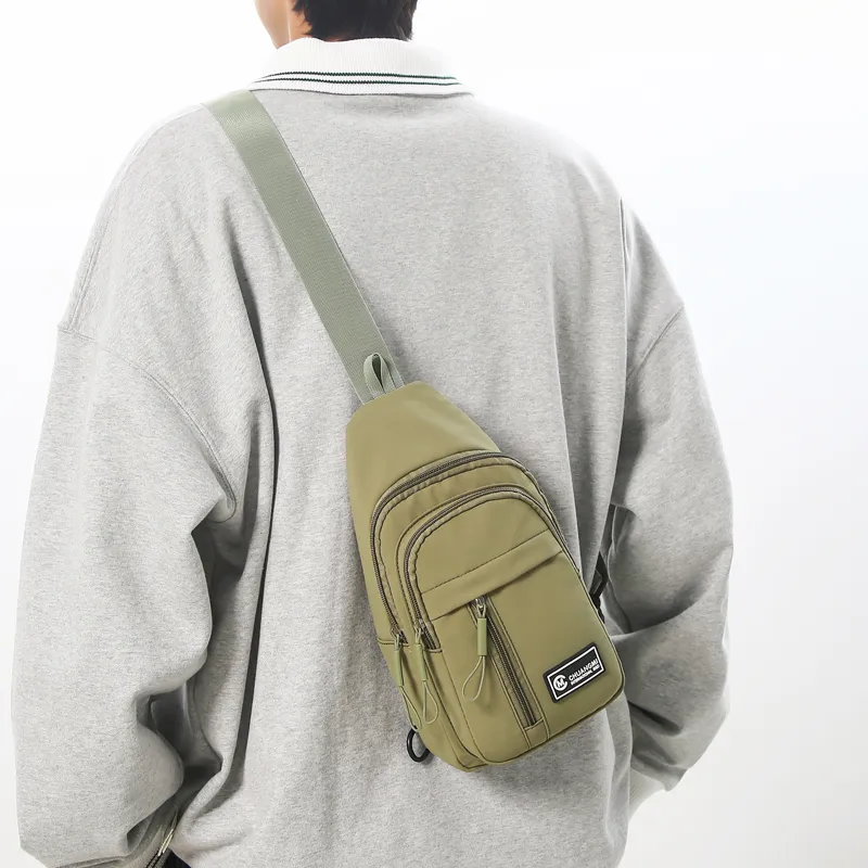 Single Warehouse Nylon Sling Bag Regular Unisex Ecru/Black/Khaki/Green-22