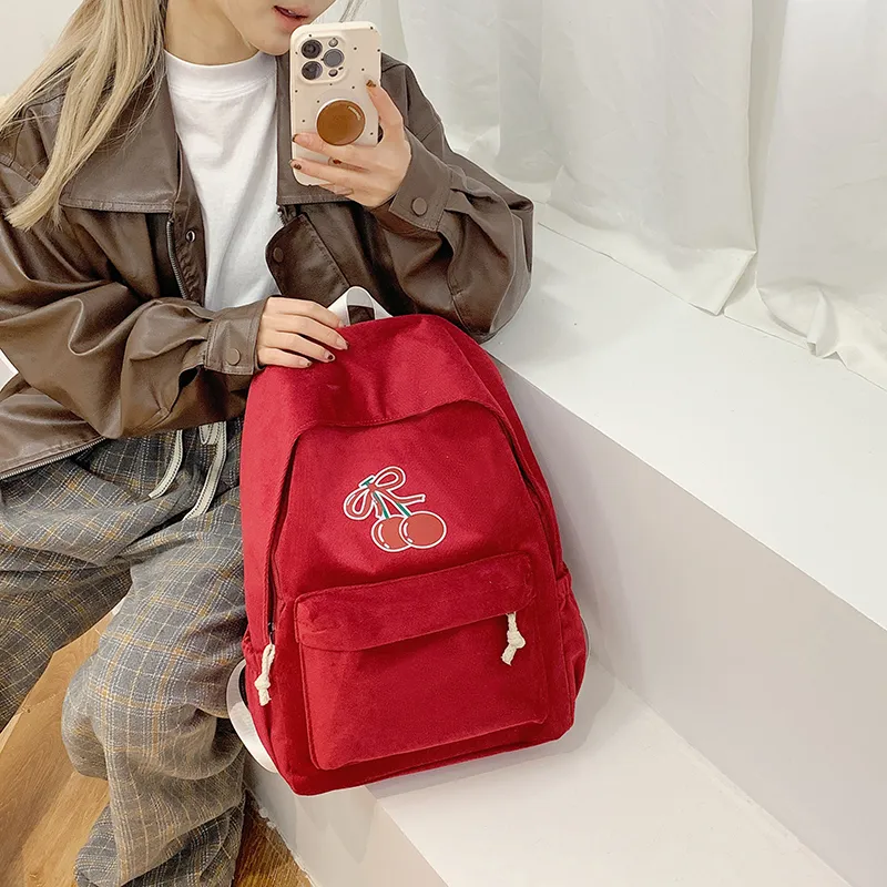 Single Warehouse Fabric Backpack Regular Women's White/Black/Red/Yellow/Blue-7