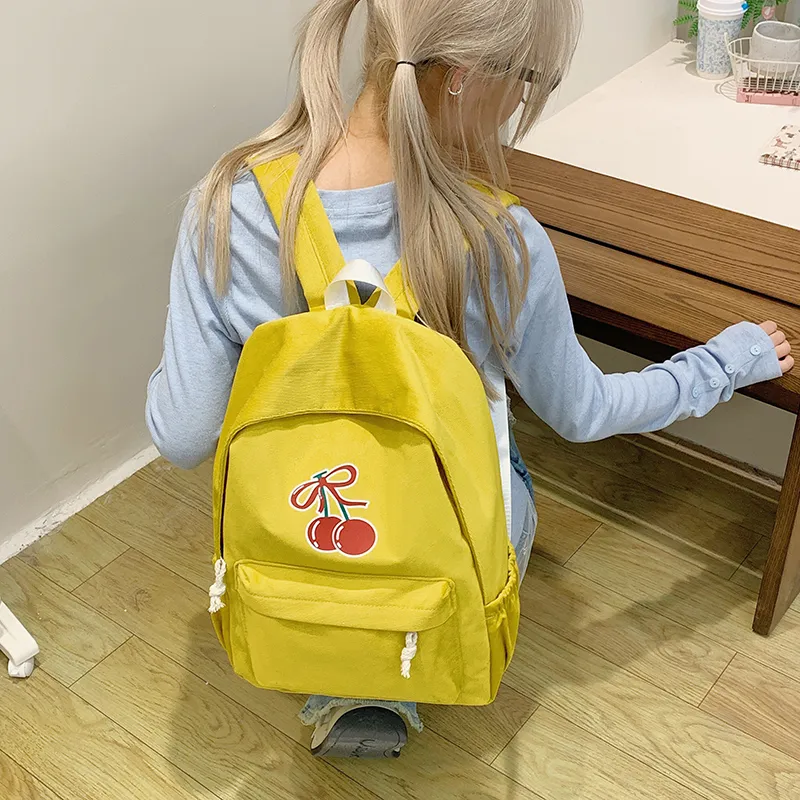 Single Warehouse Fabric Backpack Regular Women's White/Black/Red/Yellow/Blue-17