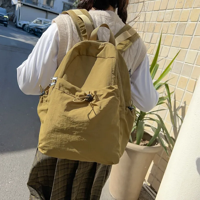 Single Warehouse Nylon Backpack Regular Unisex Multicolor-9
