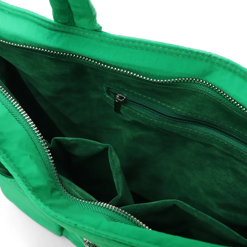 Gudair Nylon Fabric Shoulder Bag Tote Shoulder Bag Large Size Women's White/Black/Green/Dusty Blue-15