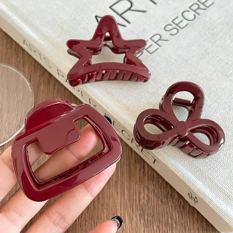 Water Jade Acrylic Hair Clips Women's-3