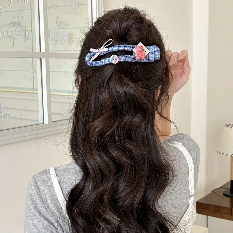 Water Jade Acrylic Hair Clips Women's-2
