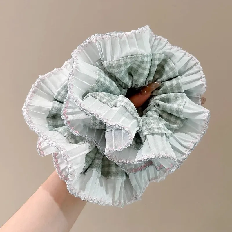 Water Jade Fabric Hair Tie Women's-4