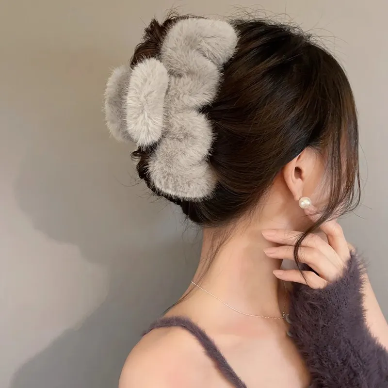 Water Jade Acrylic Hair Clips Women's-3