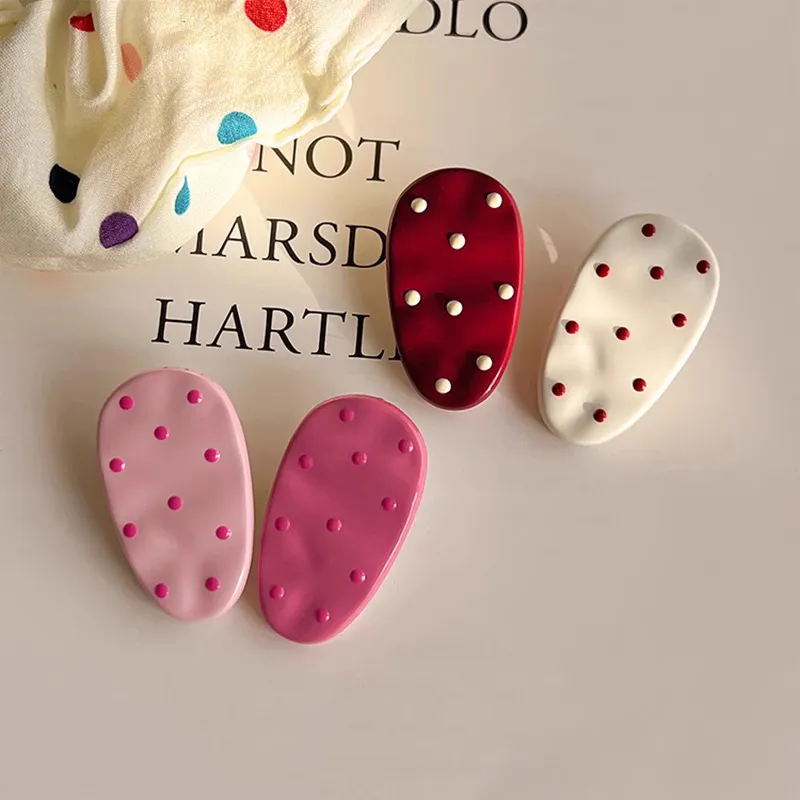 Water Jade Acrylic Hair Clips Women's-2