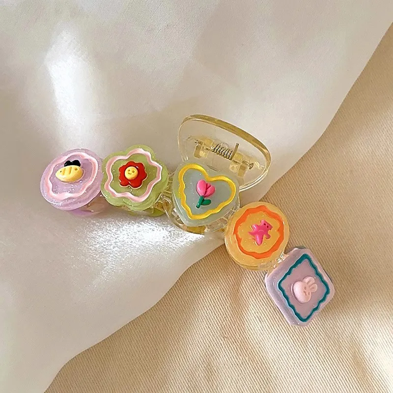 Water jade Hair Clips Women's-2