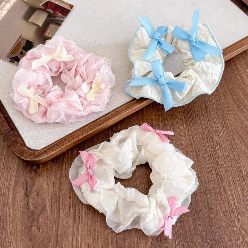 Water Jade Fabric Hair Tie Women's-5