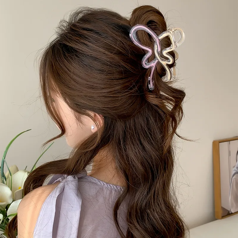 Water jade Hair Clips Women's-3