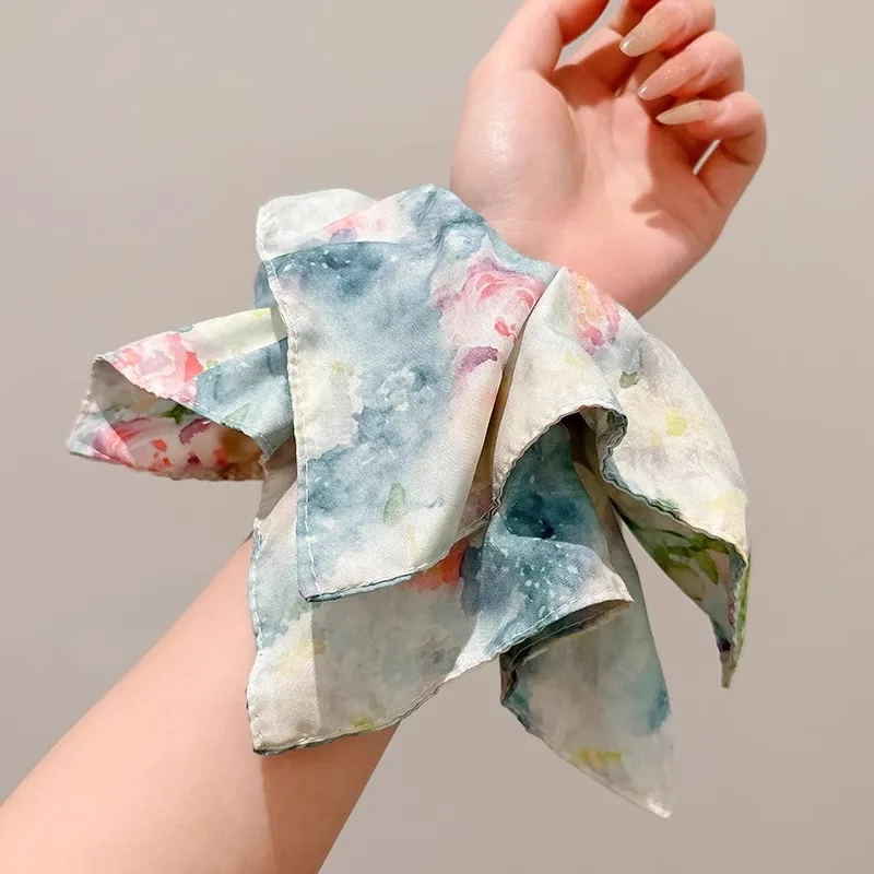 Water Jade Fabric Hair Tie Women's-2