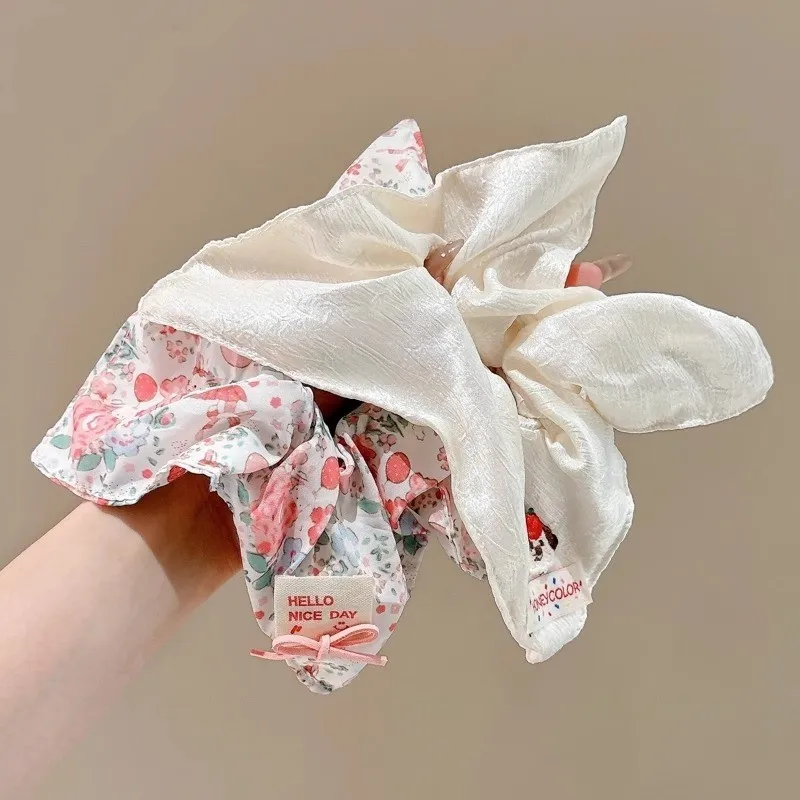 Water Jade Fabric Hair Tie Women's-2
