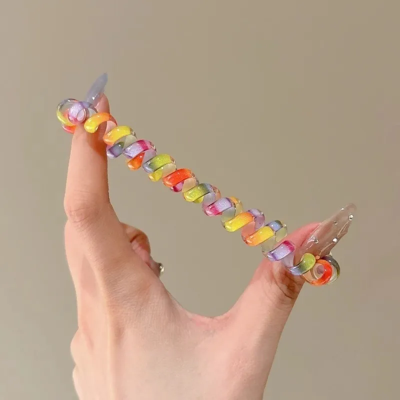 Water Jade Acrylic Hair Tie Women's-2