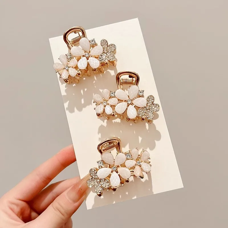 Water Jade Alloy Hair Clips Women's-3